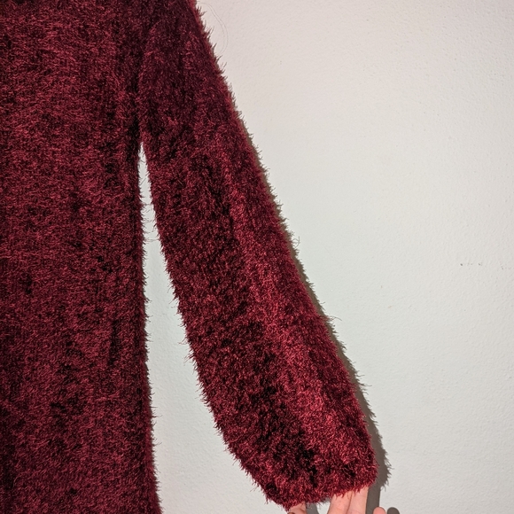 Lulus Couldn't Be Sweeter Fuzzy Knit Sweater Dress - Picture 4 of 9